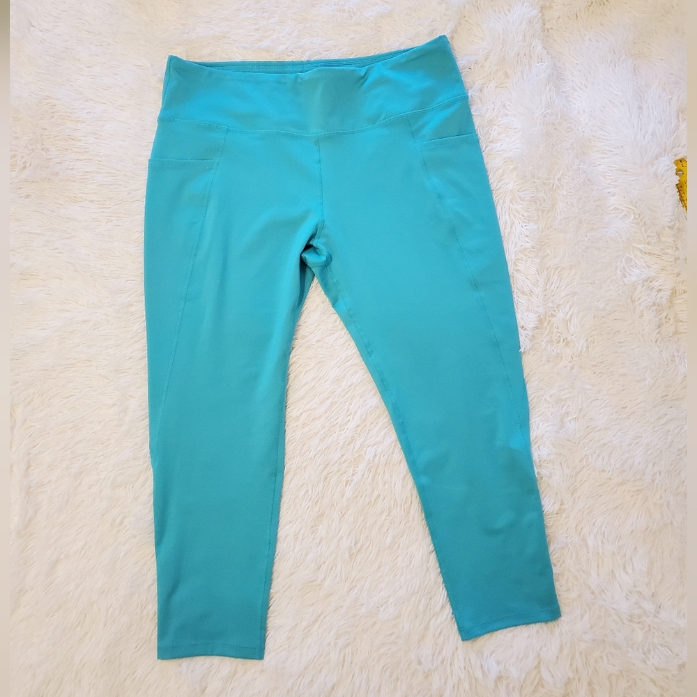 Women's RB3 Teal Cropped Leggings XL